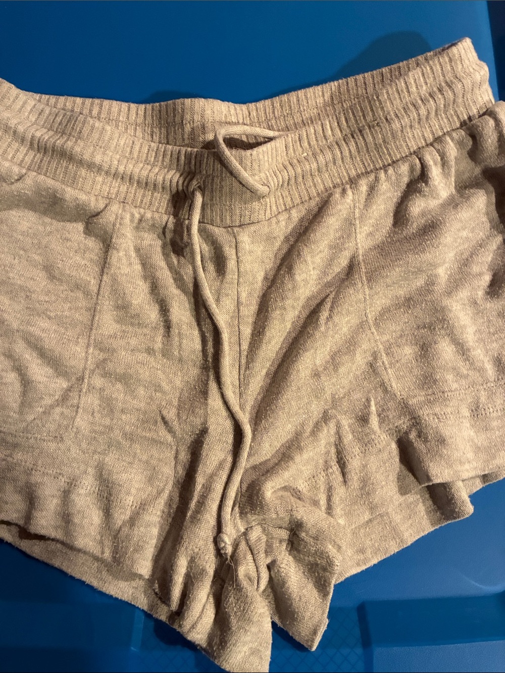 stars above Beige Knit Lounge Shorts